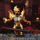 Un jeu si bon qu'il aurait pu être Hexen III 1 Un squelette enflammé attaque alors que je manie une épée dans Hands Of Necromancy.